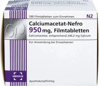 PZN-DE 03078184, MEDICE Arzneimittel P&uuml;tter Calciumacetat-Nefro 950mg 100 ST