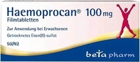 PZN-DE 16583653, betapharm Arzneimittel Haemoprocan 100 mg Filmtabletten 50 ST