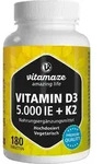 Vitamin D3 K2 5000Ie/100Ug Hochdosiert 180 ST