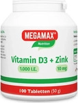 PZN-DE 18018762, Megamax B.V Vitamin D3 1000 Ie + Zink 10 mg 100 ST