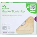 Mepilex Border Flex Schaumverb.haft.7.5x7.5 cm 5 ST