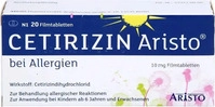 PZN-DE 09703269, Aristo Pharma Cetirizin Aristo bei Allergien 10mg Filmtabletten 20