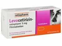 Levocetirizin-Ratiopharm 5 mg Filmtabletten 50 ST