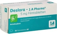 PZN-DE 12546744, 1 A Pharma Deslora-1A Pharma 5mg Filmtabletten 50 ST