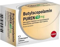 PZN-DE 17606563, PUREN Pharma Butylscopolamin Puren 10 mg &Uuml;berzogene Tabletten 50 ST