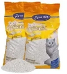 2 x 15 Liter Lyra Pet&reg; White Cat&reg; Katzenstreu Bentonit mit Babypuderduft