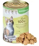 6 x 400 g Lecker.Pet&reg; Leo's 100 % H&uuml;hnermuskelfleisch Katzenfutter Nassfutter