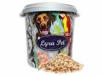 10 kg Lyra Pet® Erdnusskerne gehackt mit Haut in 30 L Tonne