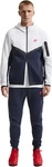 Nike Tech Fleece Full Zip Hoodie - Herren, Weiss male