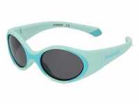 Polaroid PLD 8037/S Kinder-Sonnenbrille Vollrand Oval Kunststoff-Gestell, blau