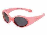 Polaroid PLD 8037/S Kinder-Sonnenbrille Vollrand Oval Kunststoff-Gestell, pink