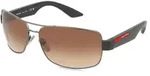 Prada Linea Rossa PS50ZS Herren-Sonnenbrille Vollrand Quadratisch Metall-Gestell,