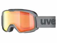 Uvex ELEMNT FM Unisex-Skibrille Vollrand Monoscheibe Kunststoff-Gestell, grau