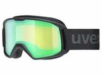 Uvex ELEMNT FM Unisex-Skibrille Vollrand Monoscheibe Kunststoff-Gestell, schwarz