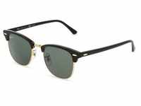 Ray-Ban RB 3016 CLUBMASTER Unisex-Sonnenbrille Vollrand Browline Acetat-Gestell,