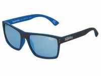Superdry KOBE Unisex-Sonnenbrille Vollrand Eckig Kunststoff-Gestell, blau