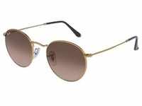 Ray-Ban RB 3447 ROUND METAL Unisex-Sonnenbrille Vollrand Panto Metall-Gestell, gold