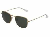 Ray-Ban RB 3857 FRANK Unisex-Sonnenbrille Vollrand Eckig Metall-Gestell, gold