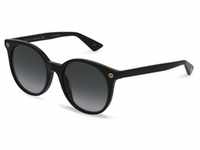 Gucci GG0091S Damen-Sonnenbrille Vollrand Rund Kunststoff-Gestell, schwarz