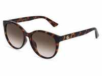 Gucci GG0636SK Damen-Sonnenbrille Vollrand Butterfly Kunststoff-Gestell, braun