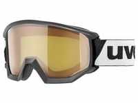 Uvex ATHLETIC LGL OTG Unisex-Skibrille Vollrand Monoscheibe Kunststoff-Gestell,