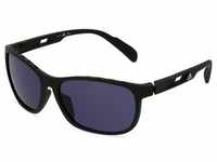Adidas SP0014 Herren-Sonnenbrille Vollrand Oval Kunststoff-Gestell, schwarz