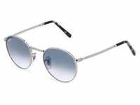 Ray-Ban RB 3637 NEW ROUND Unisex-Sonnenbrille Vollrand Panto Metall-Gestell,...