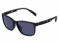 Adidas SP0035 Herren-Sonnenbrille Vollrand Eckig Kunststoff-Gestell, schwarz