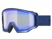 Uvex Athletic FM Unisex-Skibrille Vollrand Monoscheibe Kunststoff-Gestell, blau