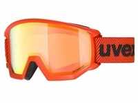 Uvex Athletic FM Unisex-Skibrille Vollrand Monoscheibe Kunststoff-Gestell, rot