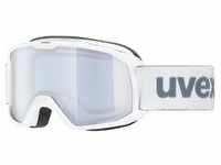 Uvex ELEMNT FM Unisex-Skibrille Vollrand Monoscheibe Kunststoff-Gestell, weiß