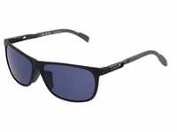 Adidas SP0061 Unisex-Sonnenbrille Vollrand Eckig Kunststoff-Gestell, schwarz