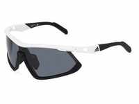 Adidas SP0055 Unisex-Sonnenbrille Vollrand Monoscheibe Kunststoff-Gestell, weiß