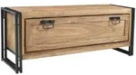 Schuhschrank 'Madras' Massivholz, Metall Sheesham