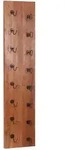 Wand-Weinregal 'Madras', 8 Flaschen Massivholz, Metall Mango