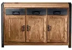 Sideboard 'Madras' Massivholz, Metall Akazie