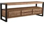 Lowboard 'Westend', 160 cm Massivholz, Metall Akazie
