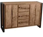 Sideboard 'Westend' Massivholz, Metall Akazie