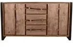 Sideboard 'Westend' Massivholz, Metall Akazie