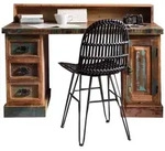 Schreibtisch 'Seaside' Massivholz Recycletes Holz Shabby Chic
