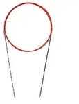 addi Rundstricknadel "Novel", quadratisch, Messing, 80 cm