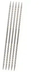 addi Strumpfstricknadeln "Novel", quadratisch, Messing, 20 cm