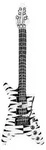 E-Gitarre "Black & White", aufblasbar