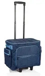 Prym N&auml;hmaschinen-Trolley, jeans, Gr&ouml;&szlig;e: 44 x 22 x 36 cm