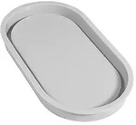 Silikon Gie&szlig;form Untersetzer "oval", 17,8 x 9,5 cm
