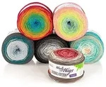 Woolly Hugs Wolle Bobbel Cotton Garn-Set, grau color