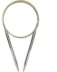 addi Rundstricknadel, Messing, 100 cm