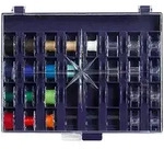Prym Spulenbox, Gr&ouml;&szlig;e: 16 x 12 cm, f&uuml;r 32 Unterfadenspulen