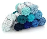 gr&uuml;ndl Wolle Cotton Quick Mini "Shades of Blue"