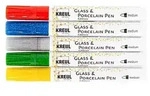 C. Kreul Porzellan- u. Glasmalstifte "Glitter", 5 Stifte